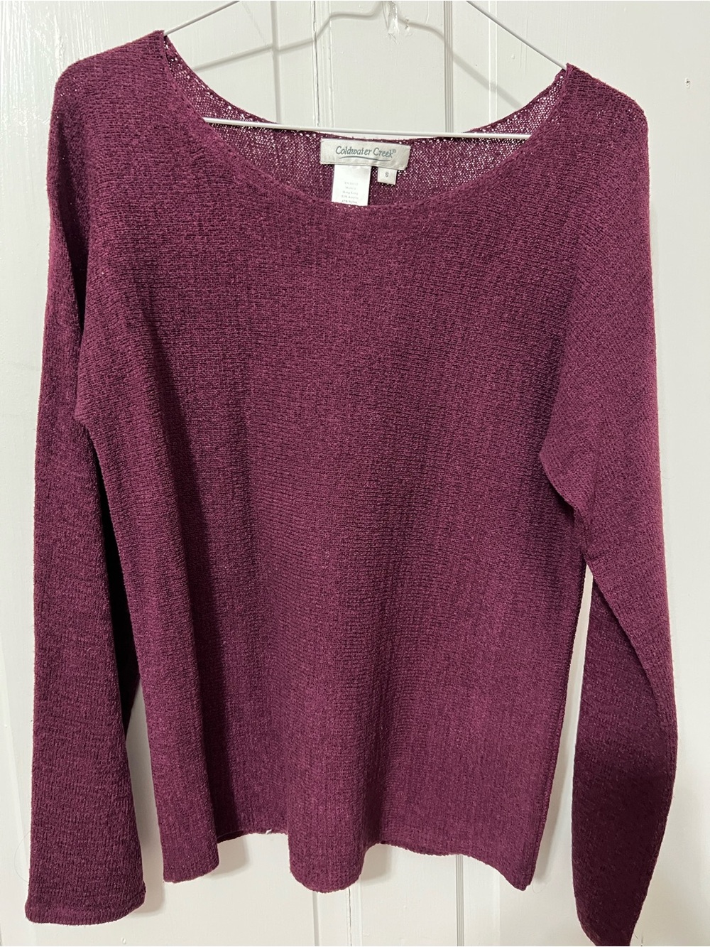 Coldwater Creek Women's Plum Crewneck Sweater